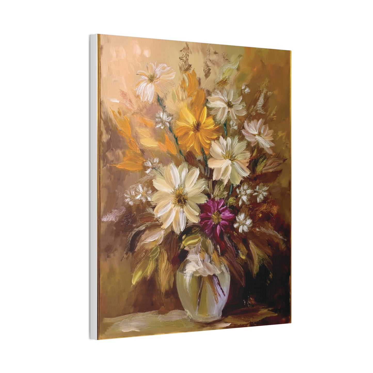 Floral Canvas Art Print, Home Decor, Gallery Wall Art, Mother's Day Gift, Vintage Flower Painting, Elegant Wall Decor