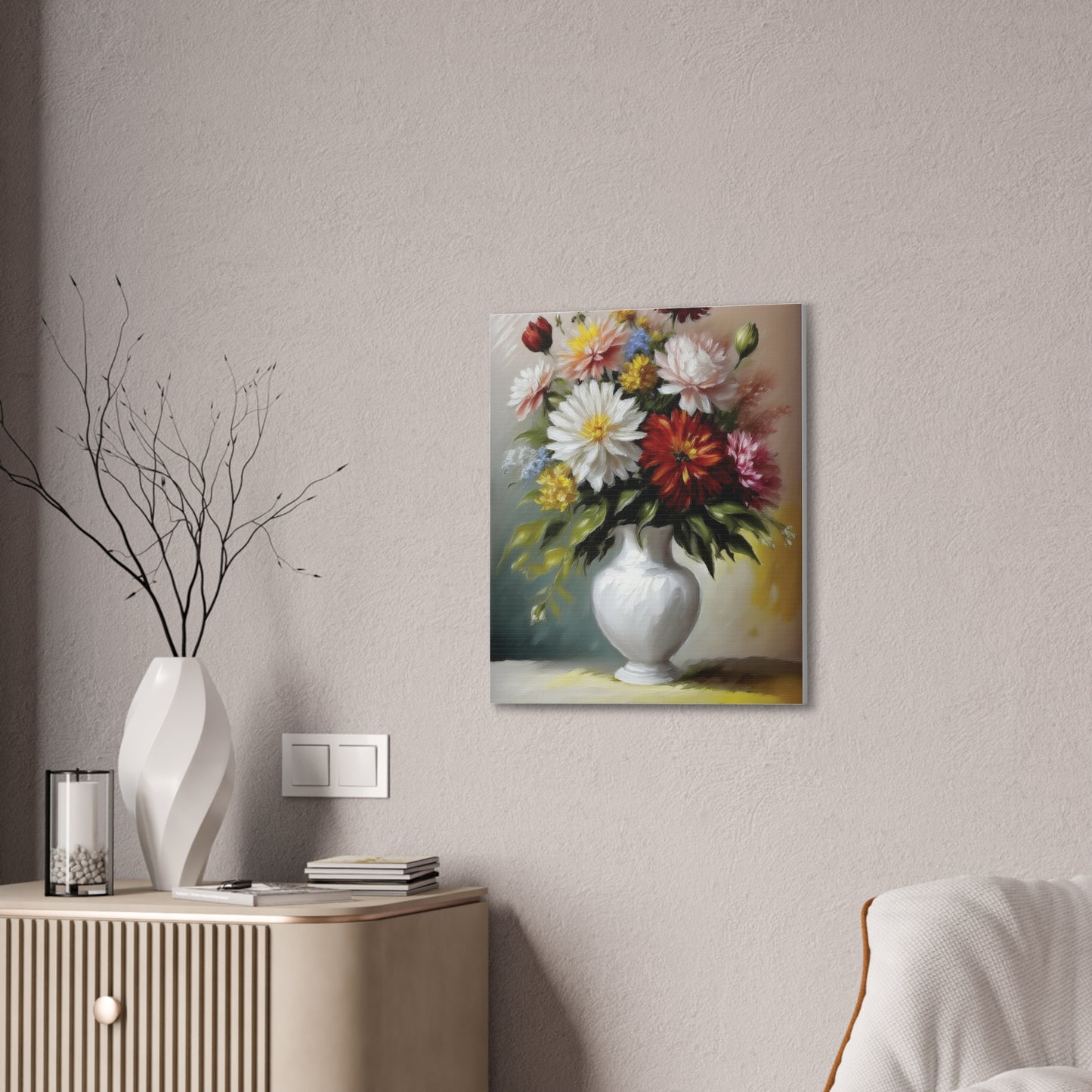 Floral Canvas Print, Beautiful Flower Artwork for Home Decor, Garden Lover Gift, Wall Art for Special Occasions