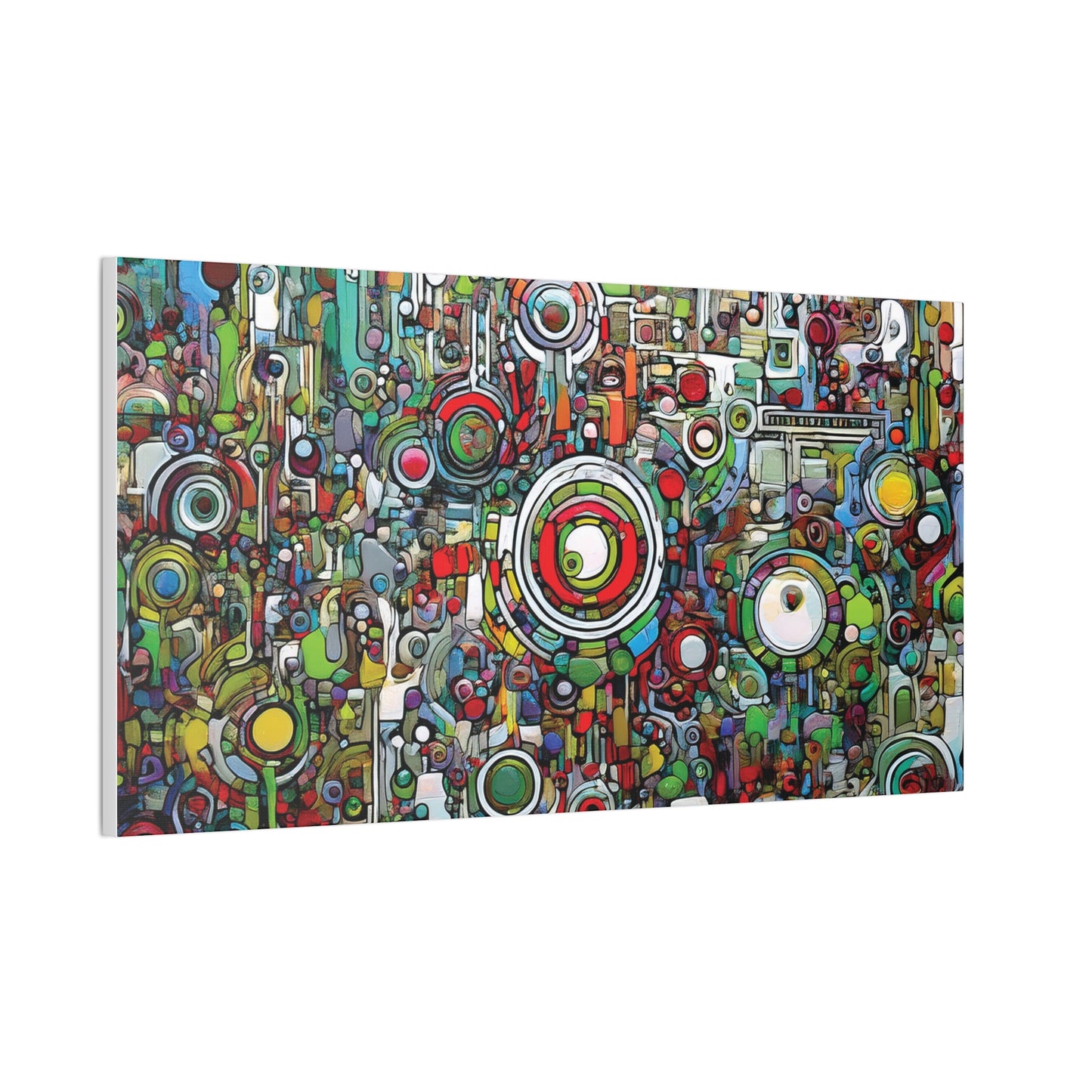 Colorful Abstract Canvas Art Print, Vibrant Wall Decor, Modern Home Decoration, Unique Gift Idea, Artistic Interior Design