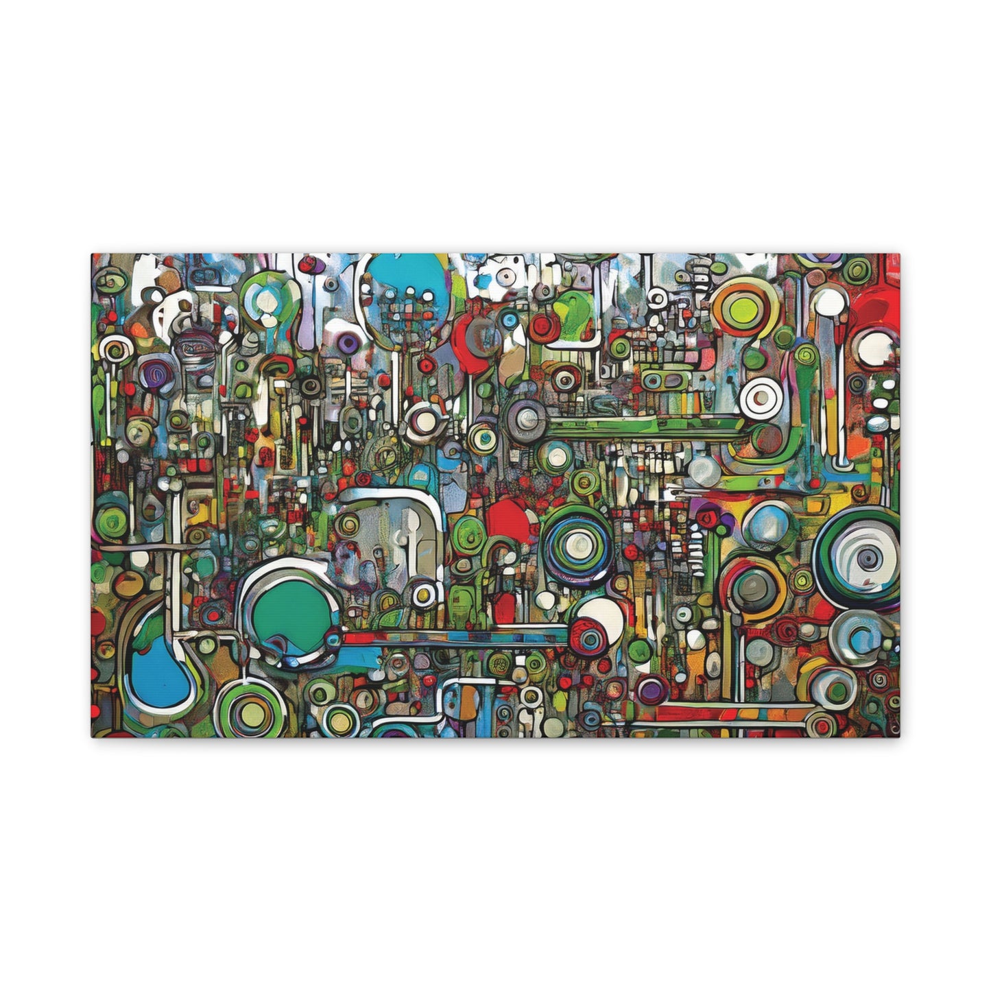 Abstract Wall Art Canvas, Colorful Modern Decoration, Unique Artwork for Home, Office Decor, Gift for Art Lovers