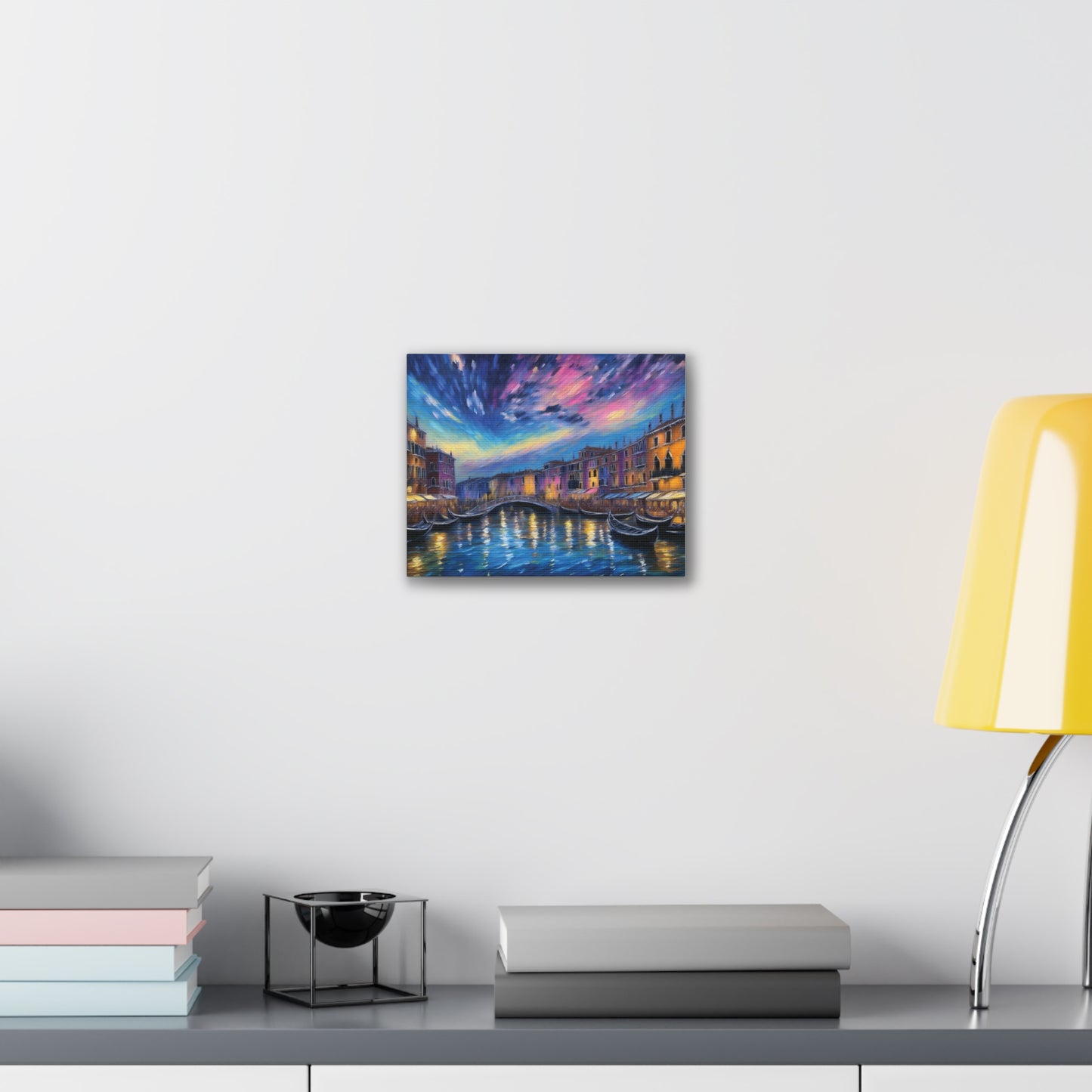 Canvas Wall Art, Serene Venice Scene, Home Decor, Art Gift for Her, Office Wall Decoration, Colorful Landscape Print