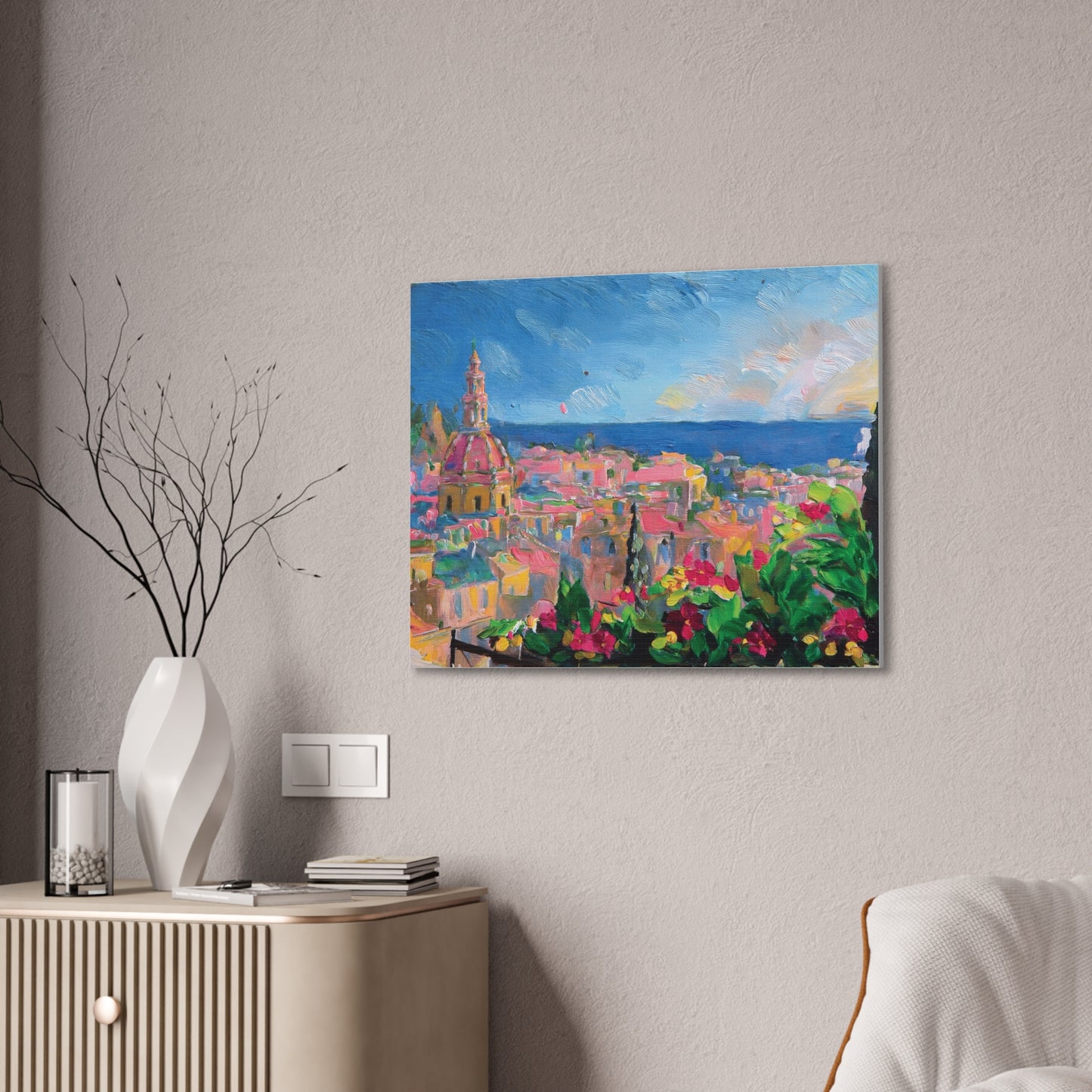 Vibrant Canvas Art Print, Colorful Wall Decor, Home Interior Decoration, Unique Gift for Art Lovers, Gallery Wall Accent