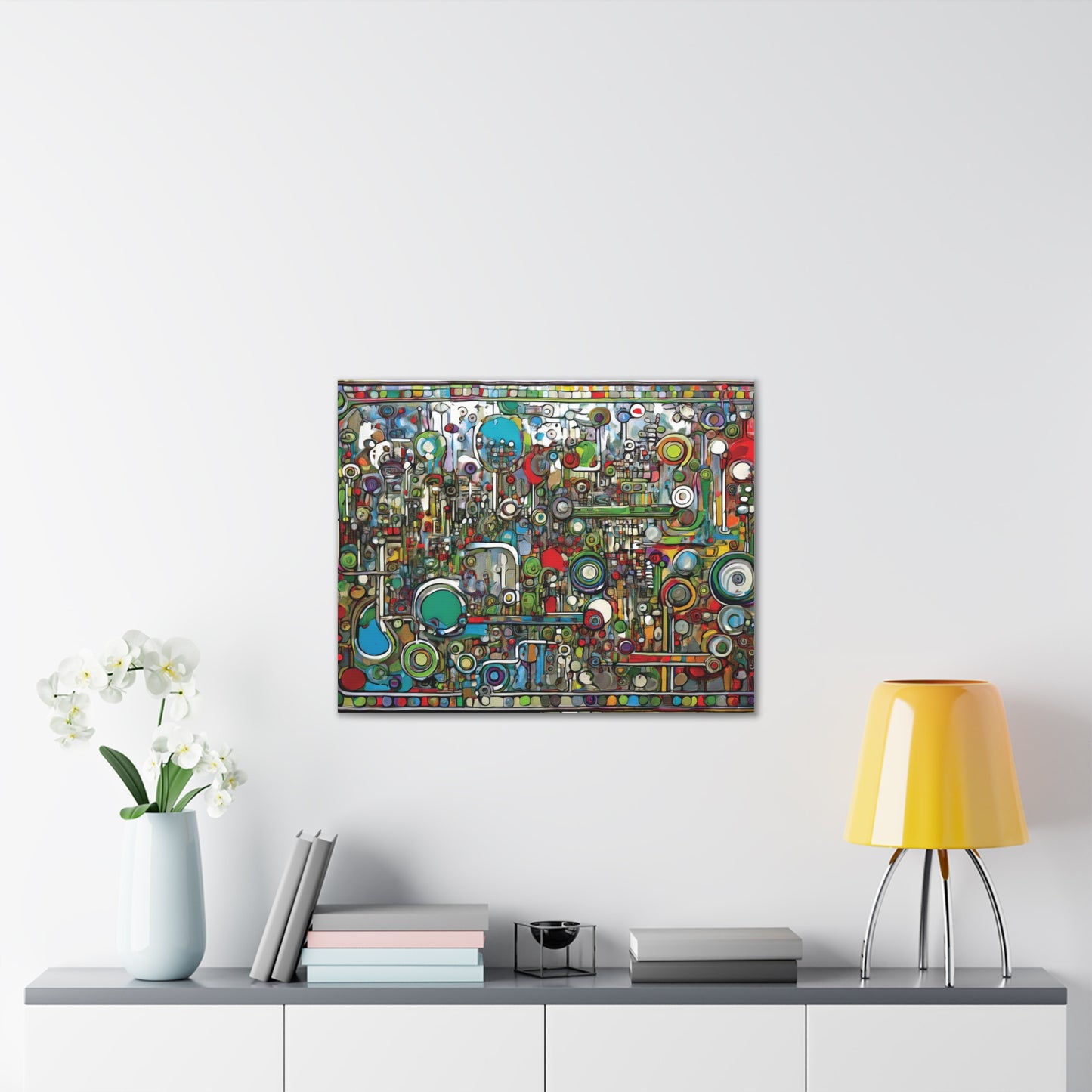 Abstract Wall Art Canvas, Colorful Modern Decoration, Unique Artwork for Home, Office Decor, Gift for Art Lovers