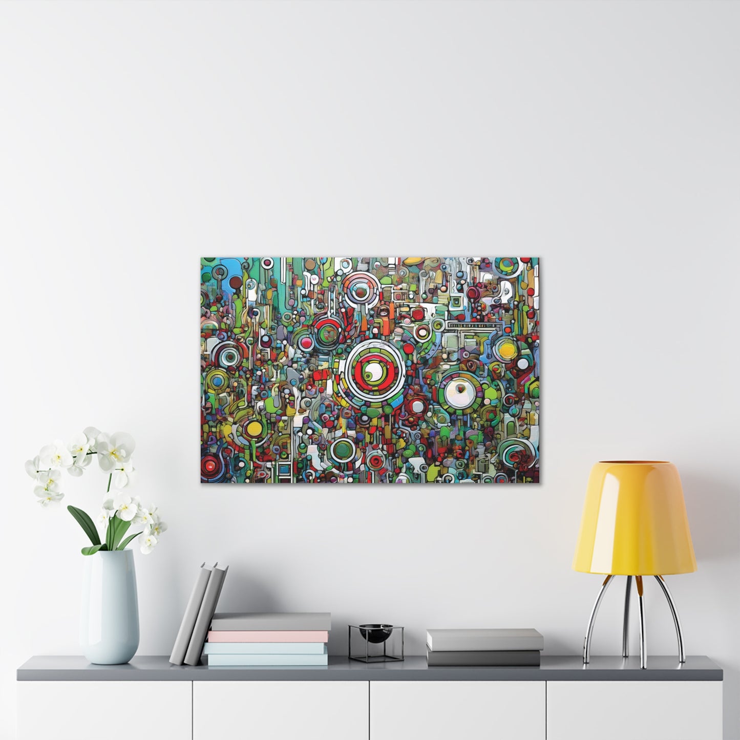 Colorful Abstract Canvas Art Print, Vibrant Wall Decor, Modern Home Decoration, Unique Gift Idea, Artistic Interior Design