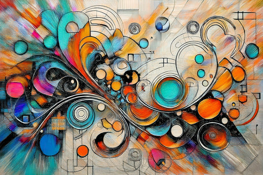 "Vortex of Radiance: Bohemian Rhapsody Abstract"