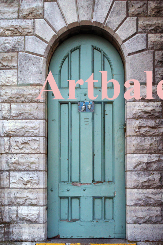 "Ancient Portal – Timeworn Castle Door"