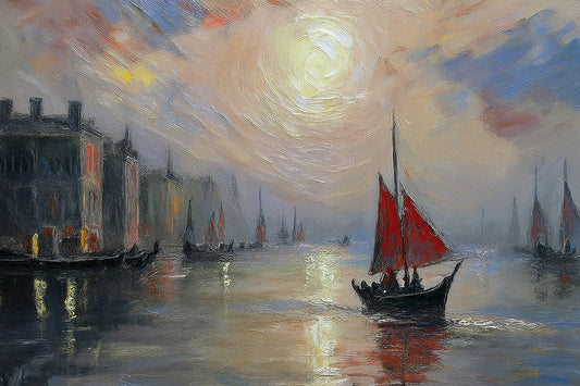 "Venetian Rhapsody: Sunset on the Grand Canal"