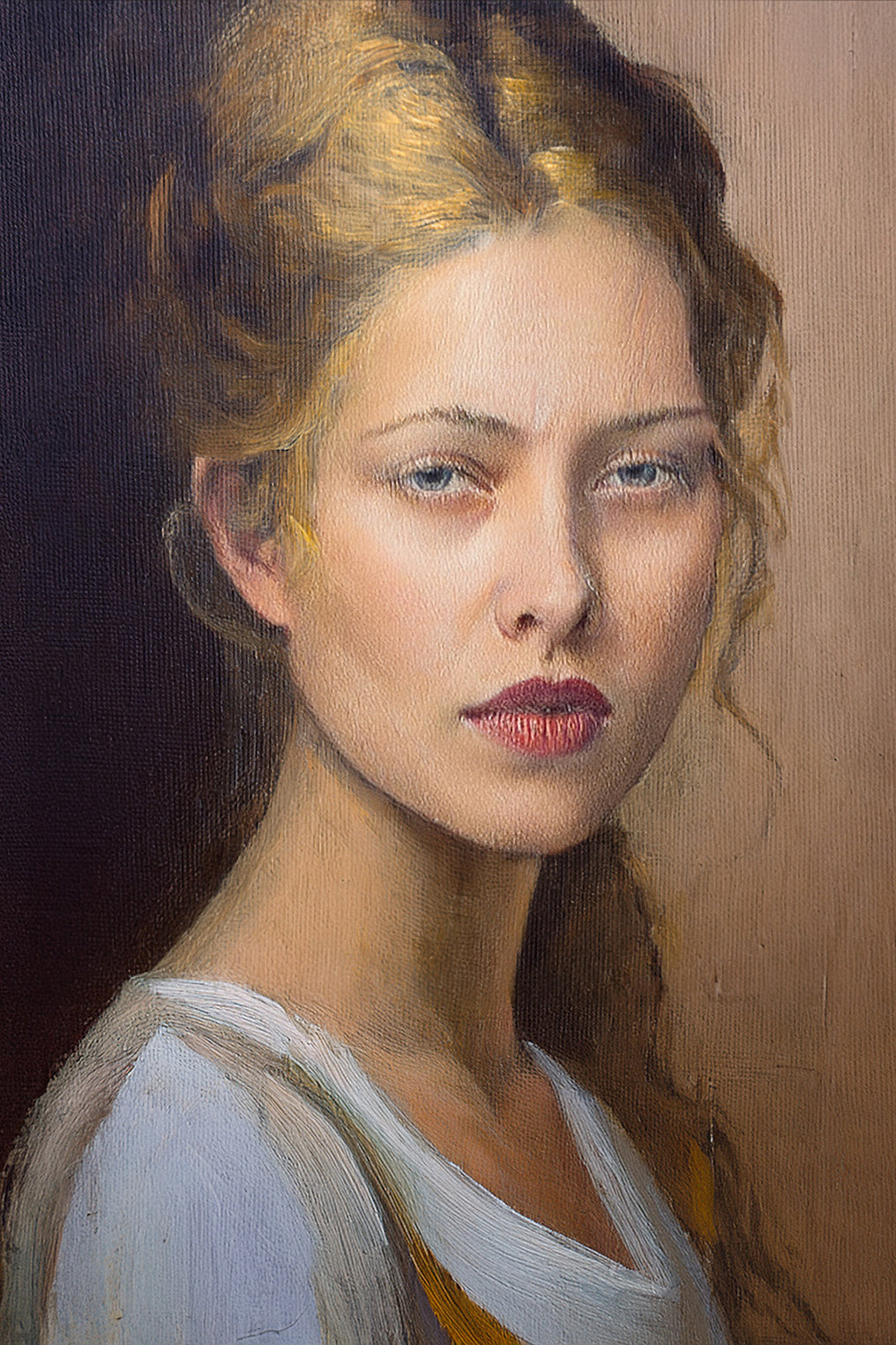 "Blonde Beauty in Vintage Charm"