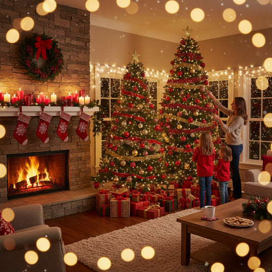 “Golden Glow of Christmas Joy”