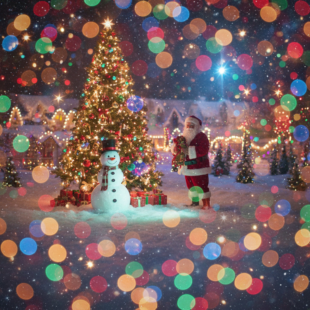 “Frosty Cheer Under the Christmas Glow”